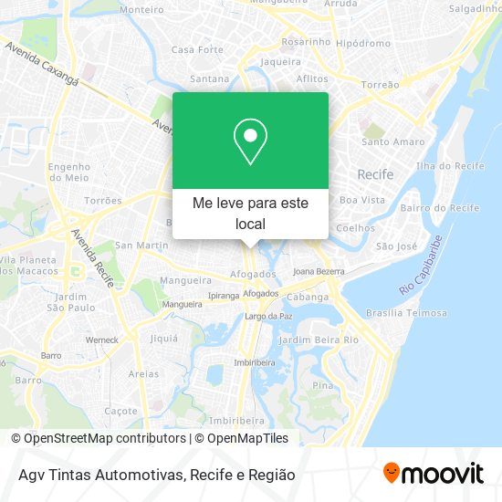 Agv Tintas Automotivas mapa