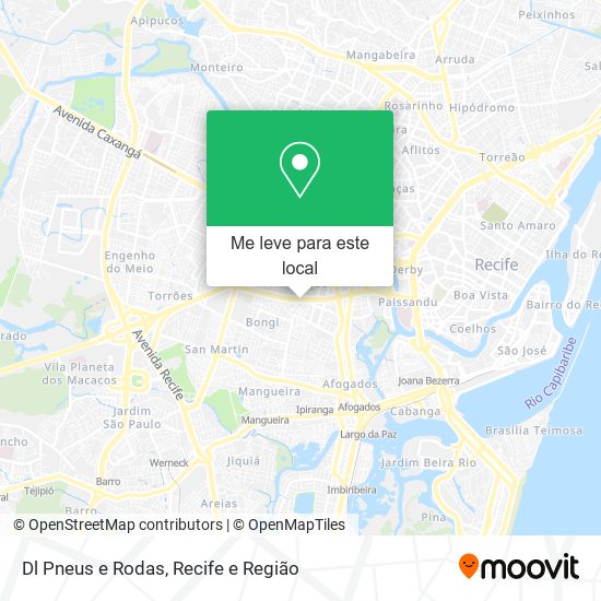 Dl Pneus e Rodas mapa