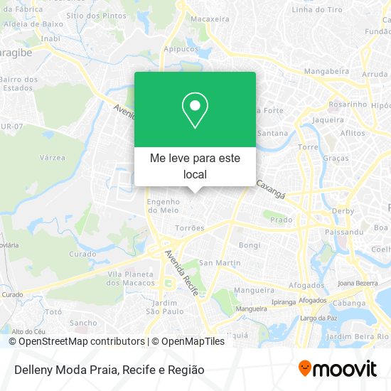 Delleny Moda Praia mapa