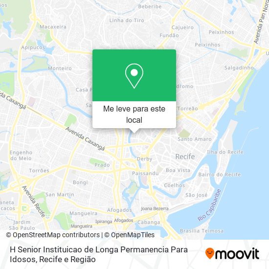 H Senior Instituicao de Longa Permanencia Para Idosos mapa
