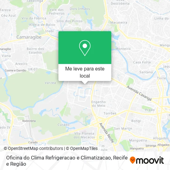 Oficina do Clima Refrigeracao e Climatizacao mapa