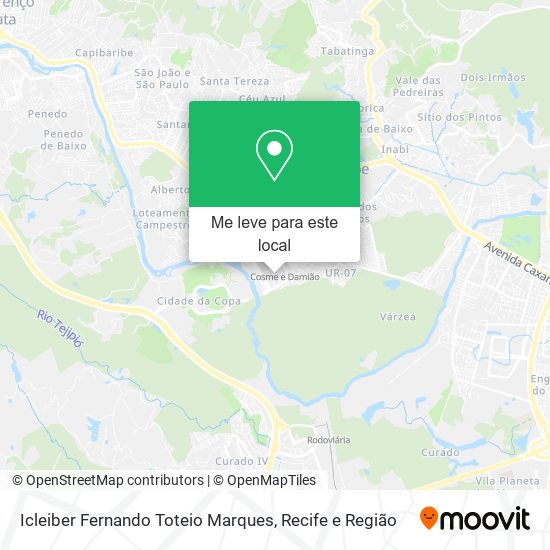 Icleiber Fernando Toteio Marques mapa