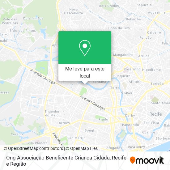 Ong Associação Beneficente Criança Cidada mapa