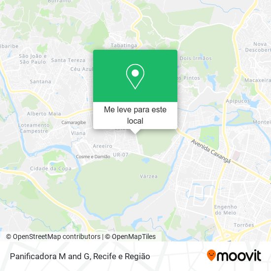 Panificadora M and G mapa