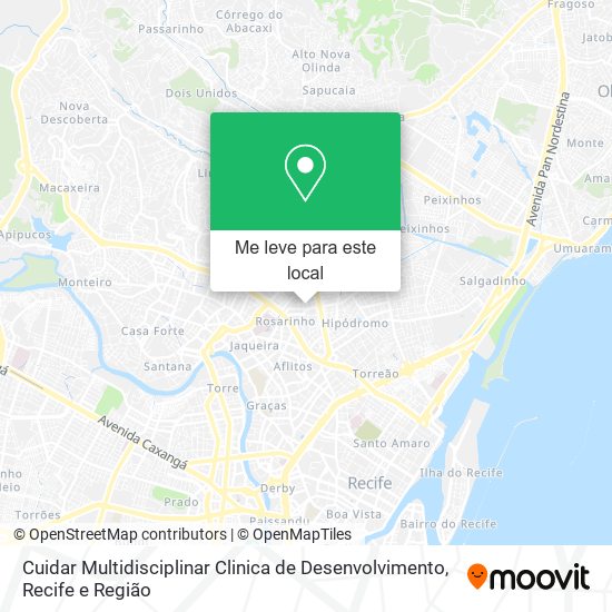 Cuidar Multidisciplinar Clinica de Desenvolvimento mapa