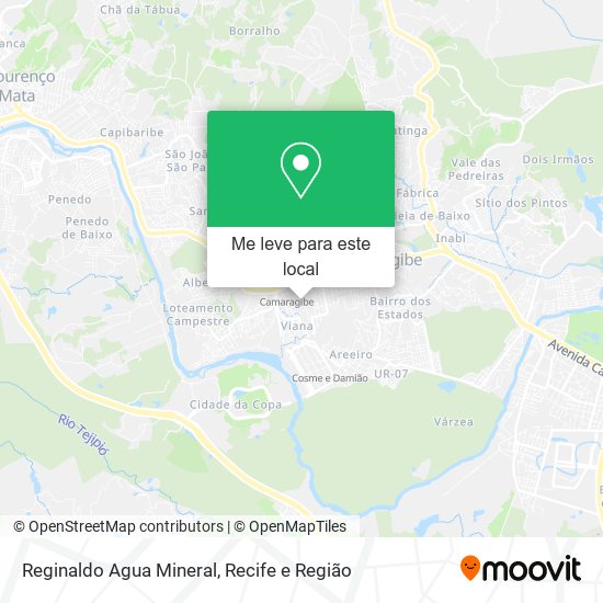 Reginaldo Agua Mineral mapa
