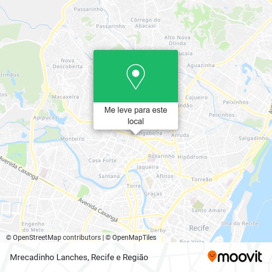 Mrecadinho Lanches mapa