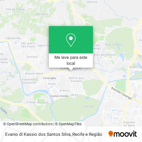 Evanio di Kassio dos Santos Silva mapa