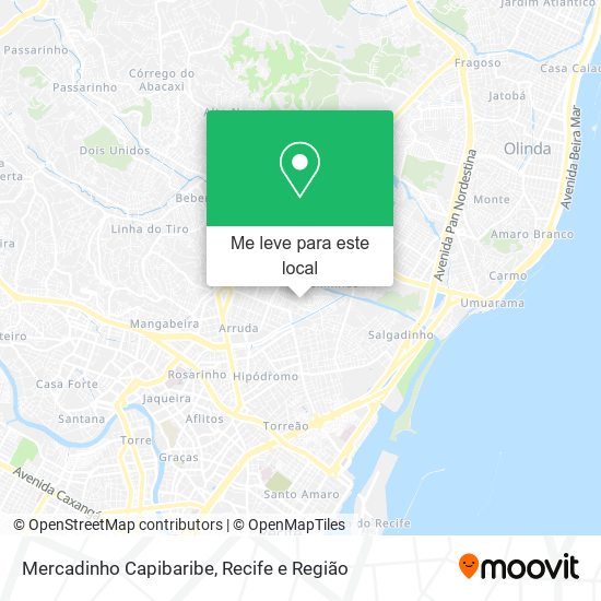 Mercadinho Capibaribe mapa