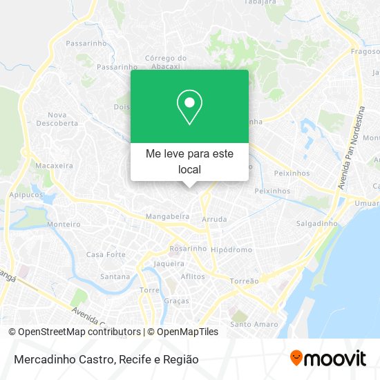 Mercadinho Castro mapa