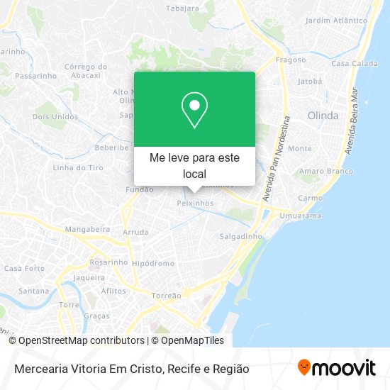 Mercearia Vitoria Em Cristo mapa