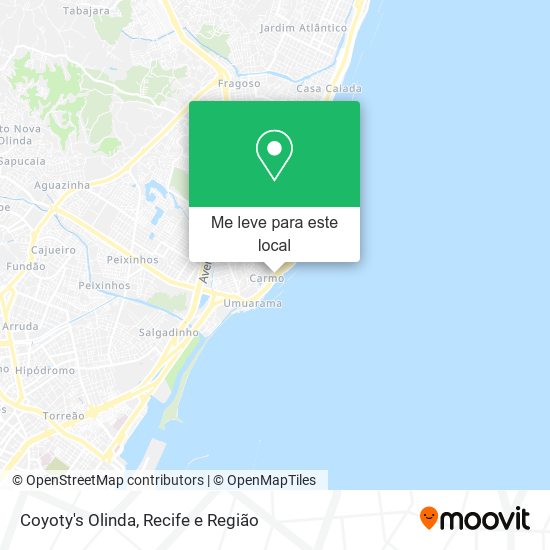 Coyoty's Olinda mapa