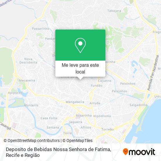 Deposito de Bebidas Nossa Senhora de Fatima mapa