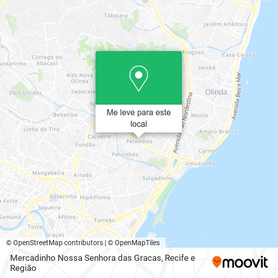 Mercadinho Nossa Senhora das Gracas mapa