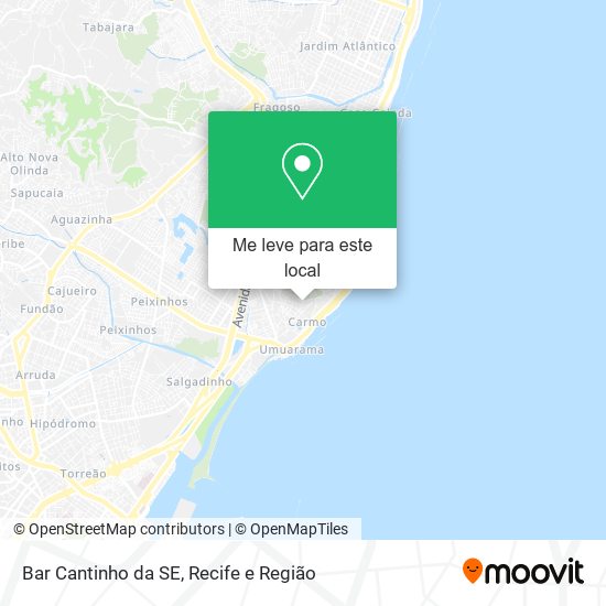 Bar Cantinho da SE mapa