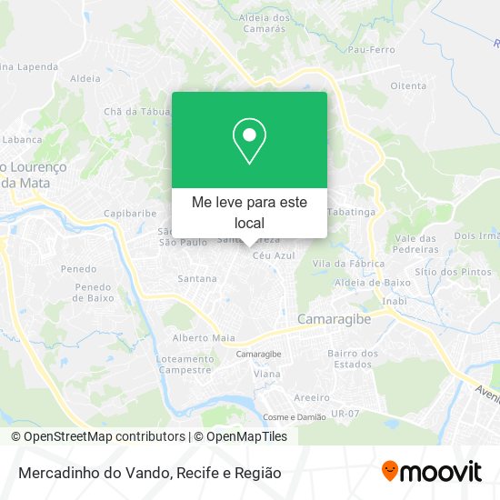 Mercadinho do Vando mapa