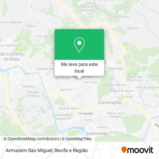 Armazem Sao Miguel mapa