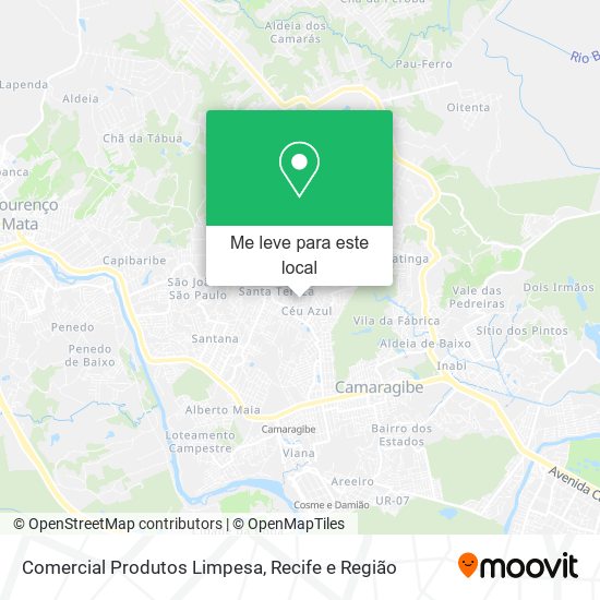 Comercial Produtos Limpesa mapa