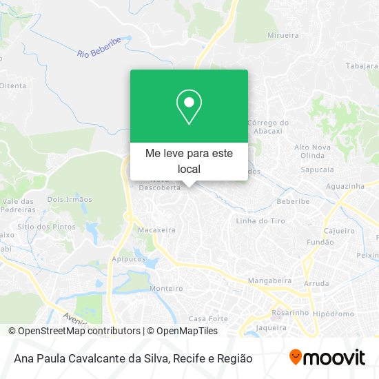 Ana Paula Cavalcante da Silva mapa