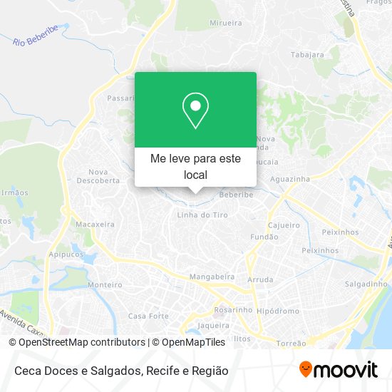 Ceca Doces e Salgados mapa