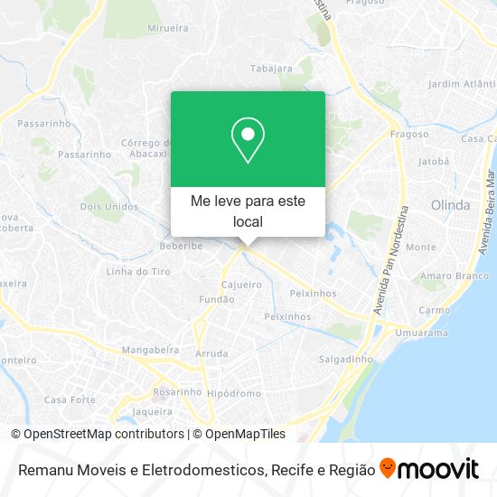 Remanu Moveis e Eletrodomesticos mapa