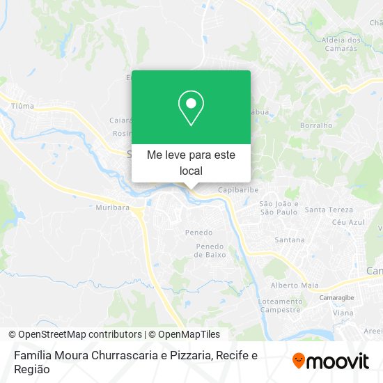 Família Moura Churrascaria e Pizzaria mapa