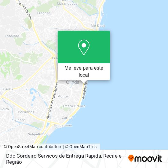 Ddc Cordeiro Servicos de Entrega Rapida mapa