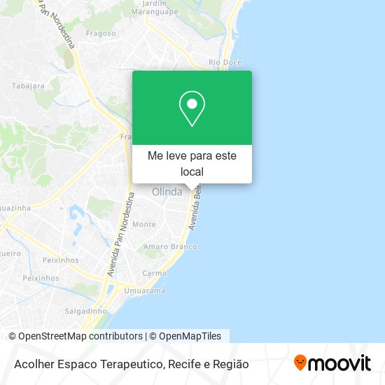 Acolher Espaco Terapeutico mapa