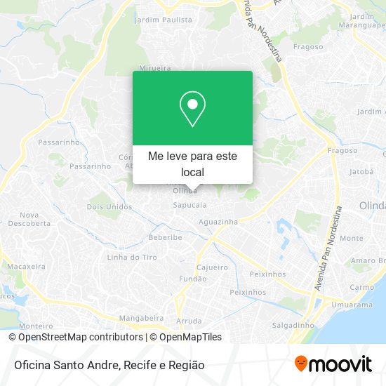 Oficina Santo Andre mapa