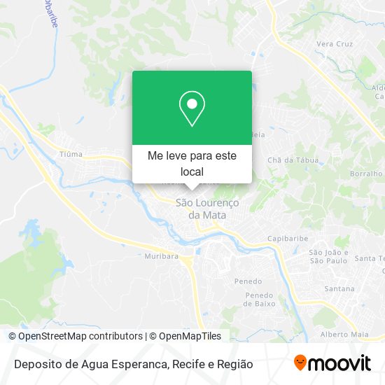 Deposito de Agua Esperanca mapa