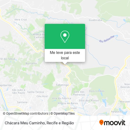 Chácara Meu Caminho mapa
