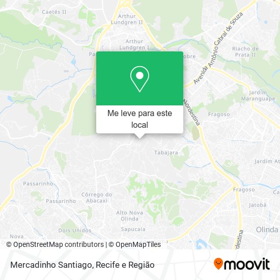 Mercadinho Santiago mapa