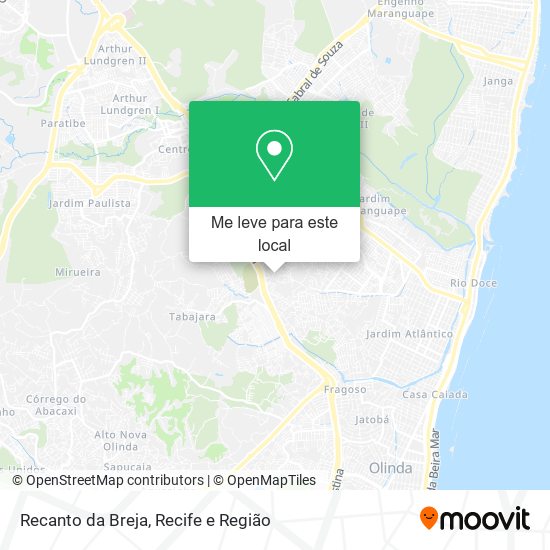 Recanto da Breja mapa