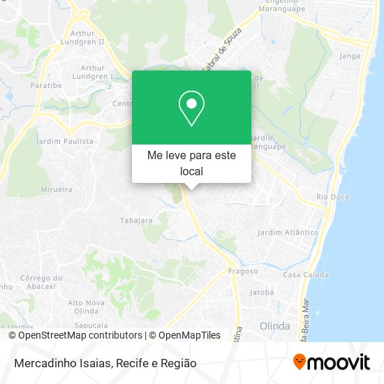 Mercadinho Isaias mapa
