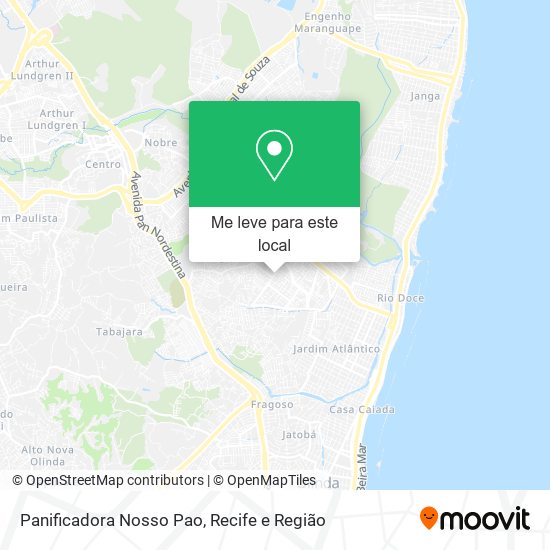 Panificadora Nosso Pao mapa