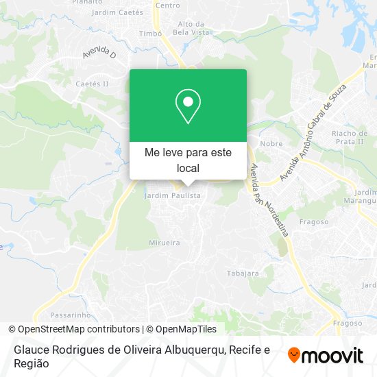 Glauce Rodrigues de Oliveira Albuquerqu mapa