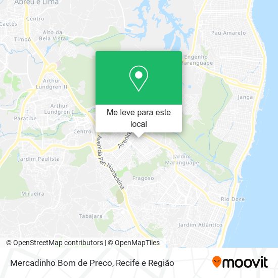 Mercadinho Bom de Preco mapa