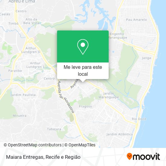 Maiara Entregas mapa