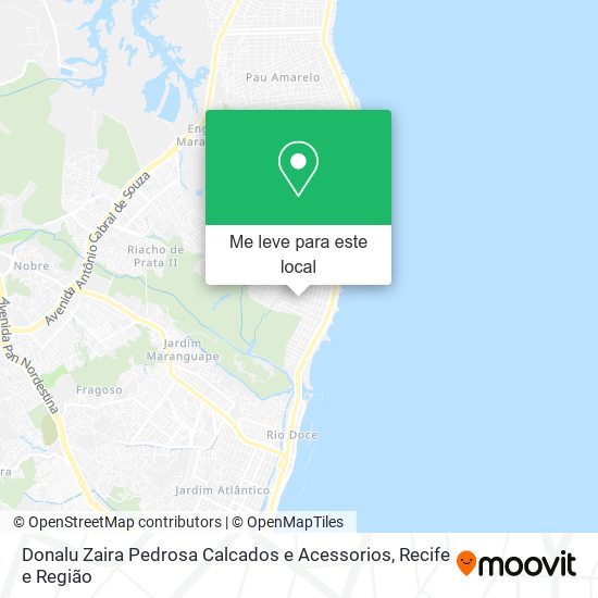 Donalu Zaira Pedrosa Calcados e Acessorios mapa