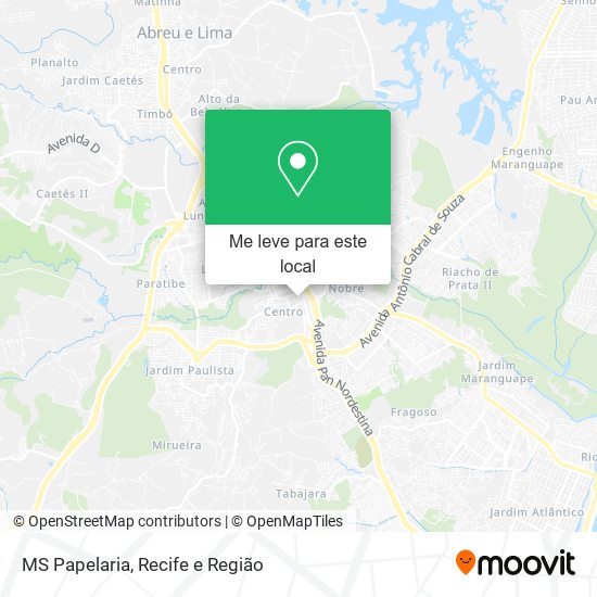 MS Papelaria mapa