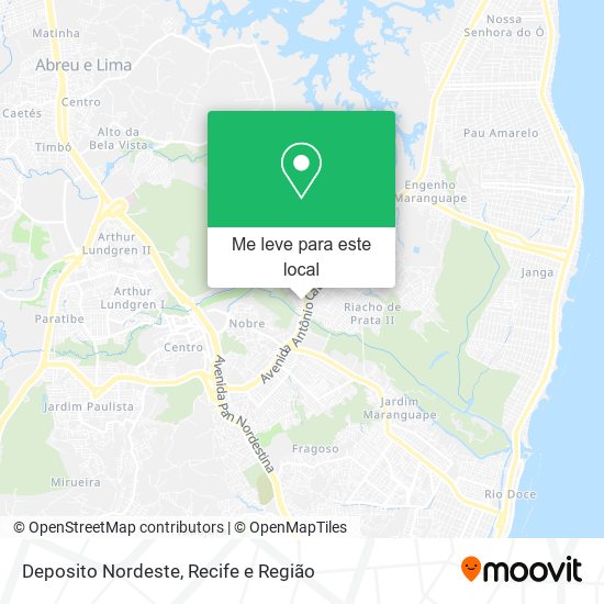 Deposito Nordeste mapa