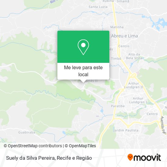 Suely da Silva Pereira mapa