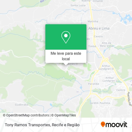 Tony Ramos Transportes mapa
