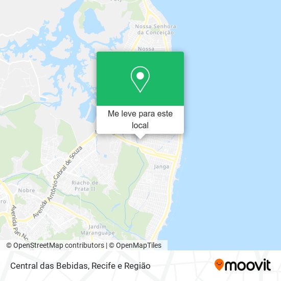 Central das Bebidas mapa