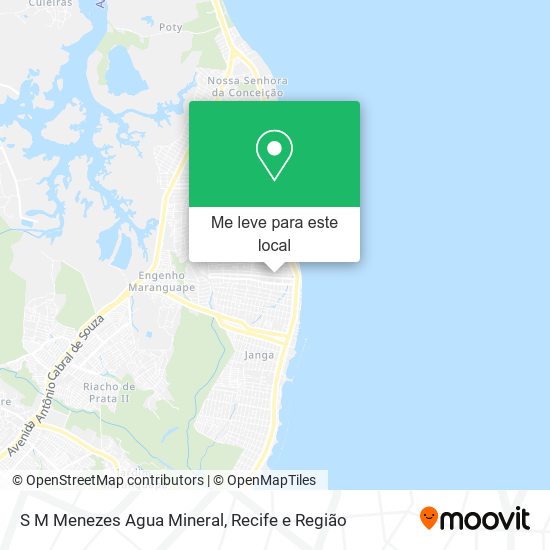 S M Menezes Agua Mineral mapa