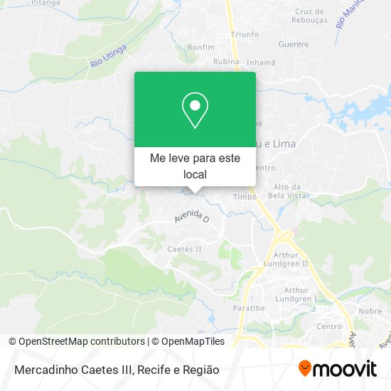 Mercadinho Caetes III mapa