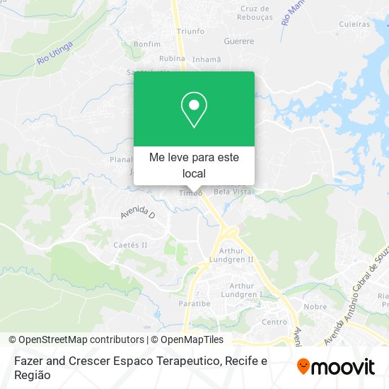 Fazer and Crescer Espaco Terapeutico mapa
