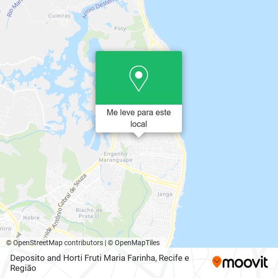 Deposito and Horti Fruti Maria Farinha mapa