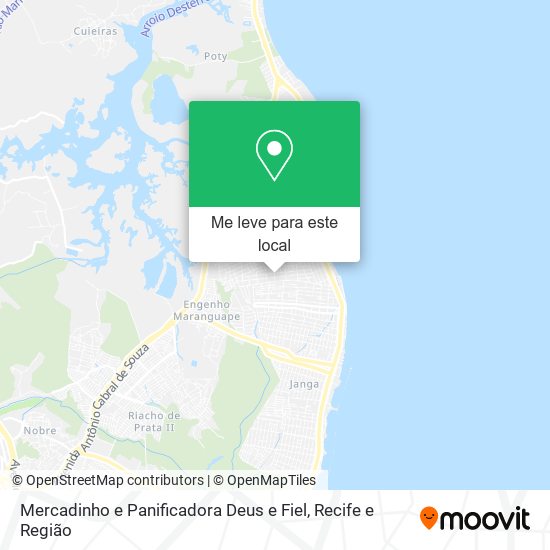Mercadinho e Panificadora Deus e Fiel mapa