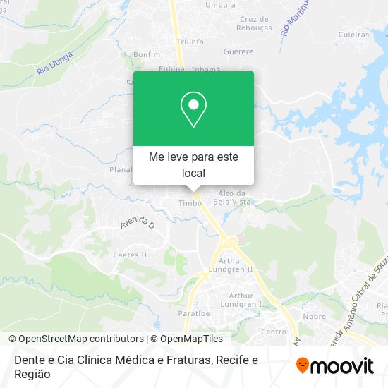 Dente e Cia Clínica Médica e Fraturas mapa